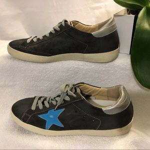 GGDB - SUEDE SUPERSTAR SNEAKERS. Size 10.